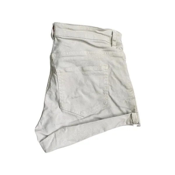 khaki high waisted shorts - Image 2