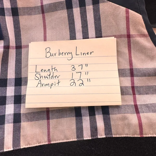 Burberry Nova Check Wool Zip In Coat LINER ONLY Vest Women’s Large Estimate EUC - Image 13