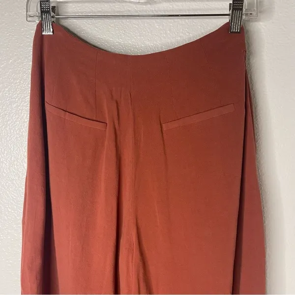 Fashion On Earth Small Boho Burnt Orange Cropped Wide Leg Pants - Image 10