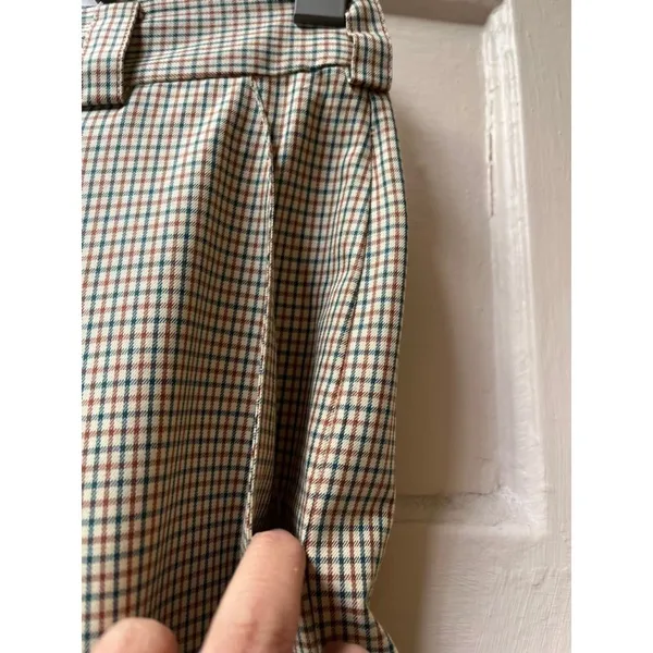 Vtg 90s Y2K DKNY Plaid Pants 2 Straight Leg Preppy Academic Teacher Business - Image 4