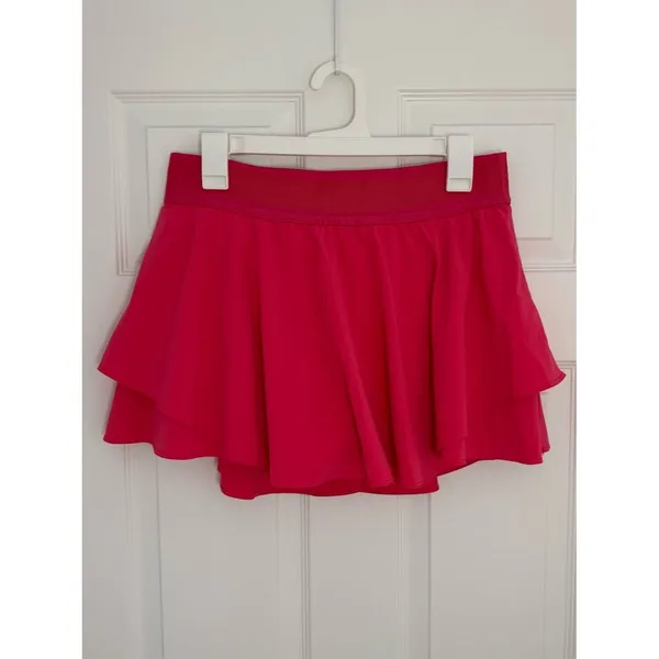 Lululemon Court Rival High-Rise Skirt Lip Gloss Pink Size 10 Golf Tennis Skirt - Image 6