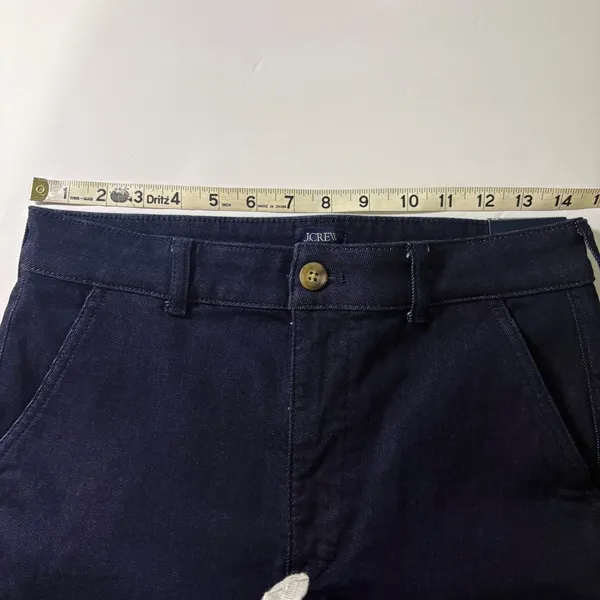 J.Crew High-Rise Trouser Jean in Deep Indigo Rinse Wide Leg Sz 27 Classic Preppy - Image 10