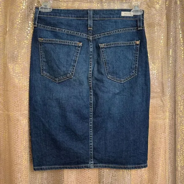 Big Star Stella High Rise Denim Pencil Skirt Size 26 Small - Image 2