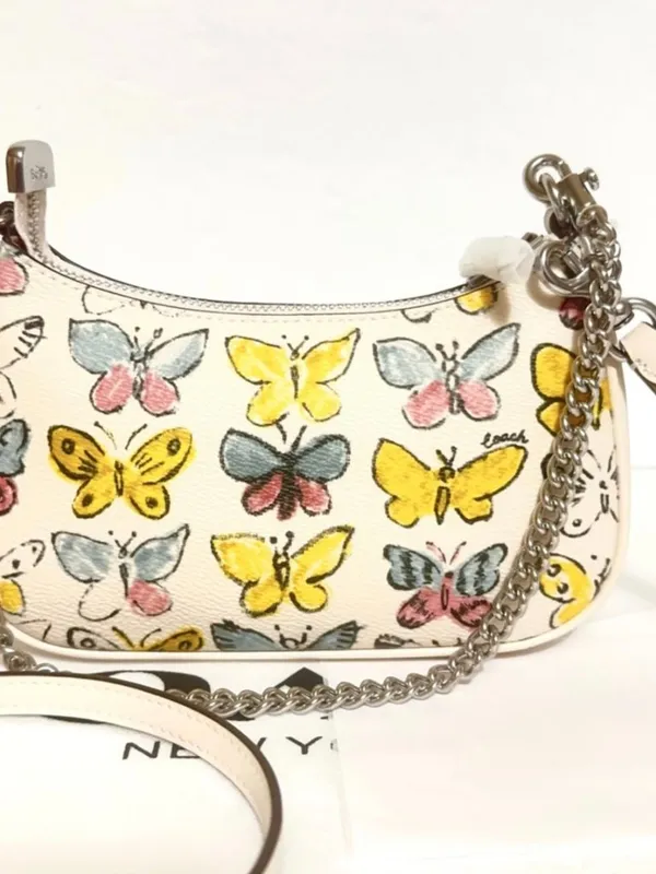 NWT Coach Teri Mini Crossbody Bag With Butterfly Print CAJ94+ card case CAR22 - Image 4