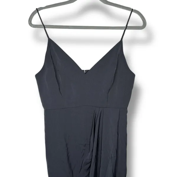 Shona Joy‎ Cocktail Draped Maxi Dress Grey Size 8 - Image 7