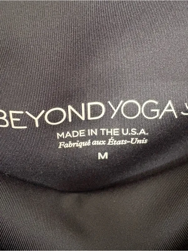 Beyond Yoga Cut It Close Mesh High Waisted Yoga Leggings Black Size M - Image 9