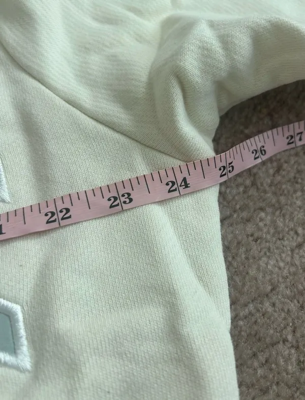 PARKE Bridal Mockneck Sweatshirt Cream And Something Blue Letters S/M Heritage - Image 9