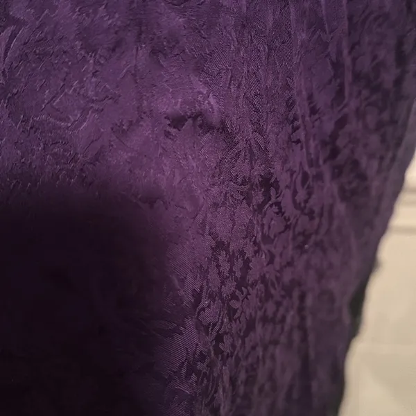 Scotch & Soda deep Purple Slip Dress slit Black Lace size 42 Shorter Length XL - Image 7