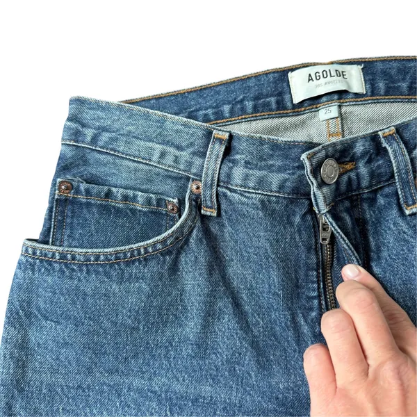 AGOLDE Fusion Wide Leg Jeans Ambition Wash - Image 5