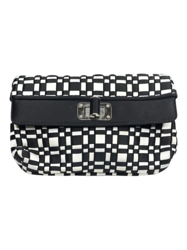 White House Black Market WHBM 𖣴 Checkerboard Chain Handle Mini Bag 𖣴 B + W 𖣴 - Image 6