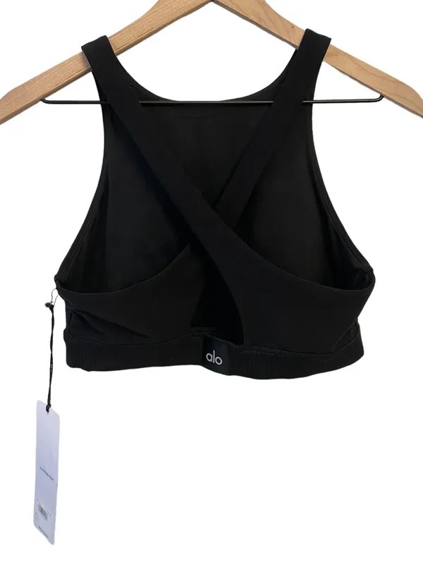 Alo ALOSOFT ICONIC 90'S BRA BLACK Size M NWT - Image 9