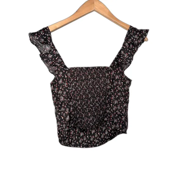 Free People Womens Size Small stay with you ruffle‎ tank top - Image 3