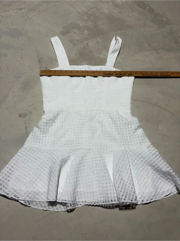 Amanda uprichard Annalise dress White Mini Dress large - Image 5