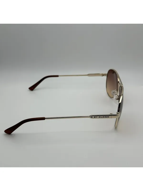 G by Guess Aviator Sunglasses with Gradient Brown Lenses - Image 8