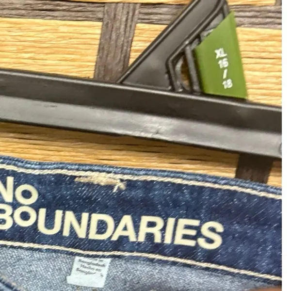 No‎ Boundaries Denim Cargo Mini Skirt Size XL - Image 4