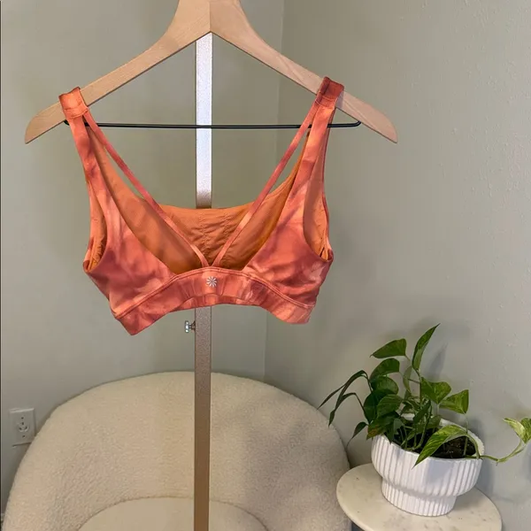 Athleta Rust Tie-Dye Scoop Sports Bra - Image 3