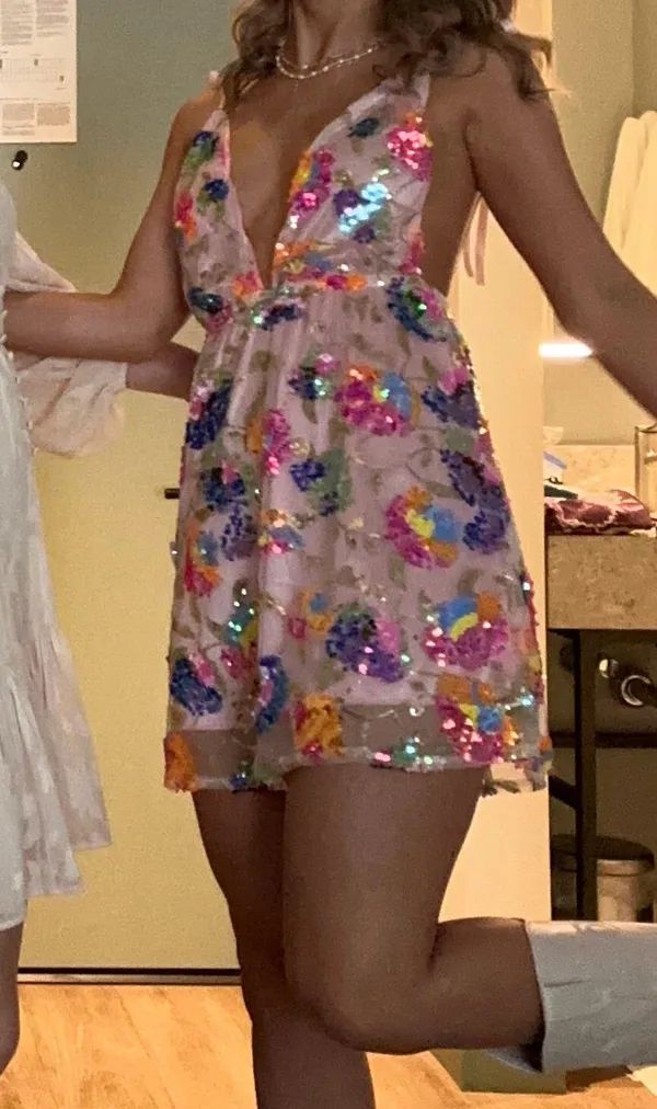 Floral Party Dress Multi - Image 2