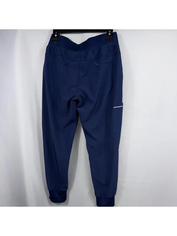 Certainty Petite Blue Cargo Jogger Scrub Pants S - Image 7