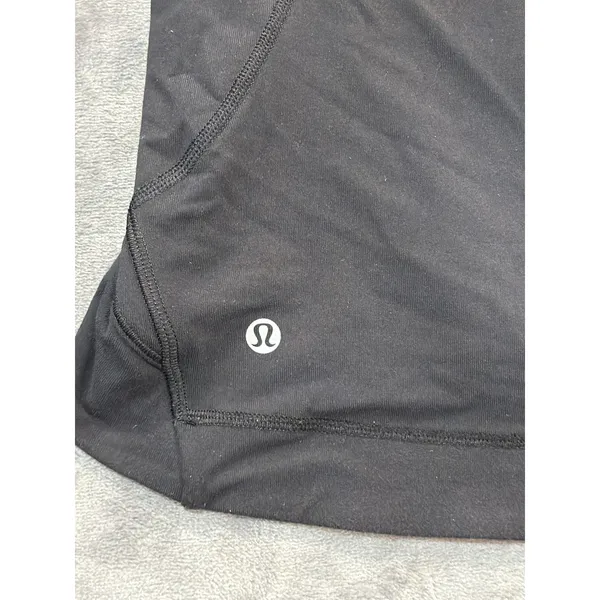 Lululemon Jacket Womens Black Asymmetrical Zip Thumbhole Activewear 2 - Image 8
