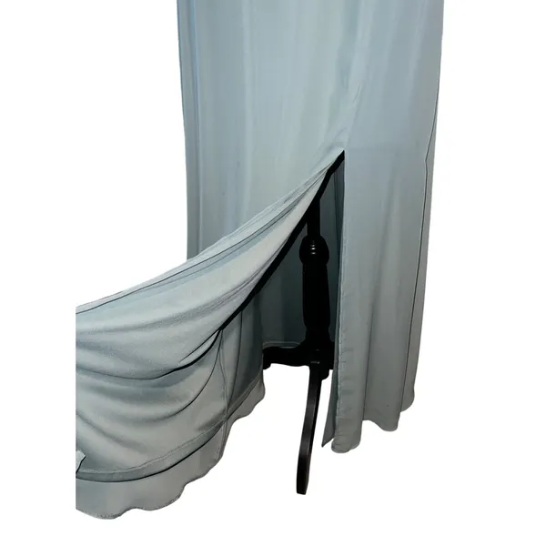 Birdy‎ Grey Amy Dress Sea Glass Chiffon Bridesmaid Gown Size Small Weddi… - Image 6