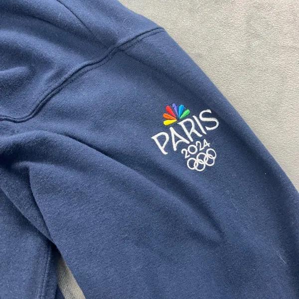 Ralph Lauren RLX Paris‎ 2024 Olympics Navy Blue Hoodie Women's Size Small - Image 8