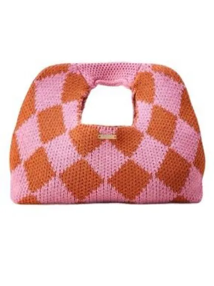 Kopari Knit Shoulder Bag Pink - Image 5