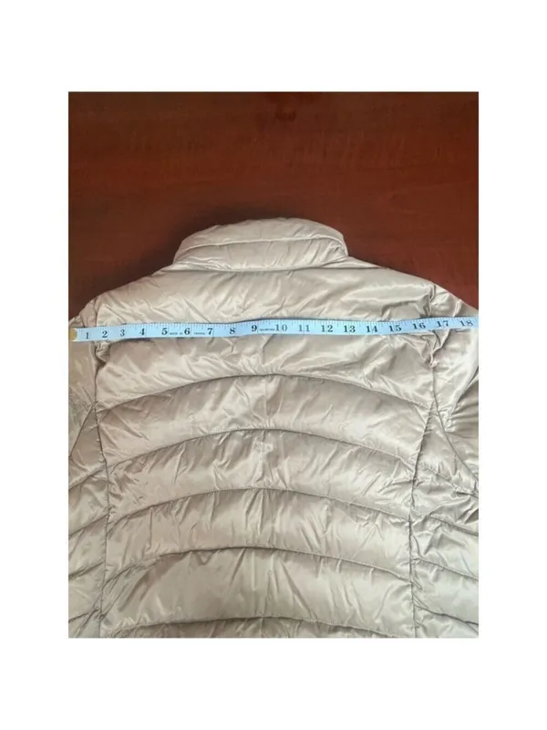 Uniqlo Ultra Light Down Packable Puffer Jacket Greige Champagne L Quiet Luxury - Image 11