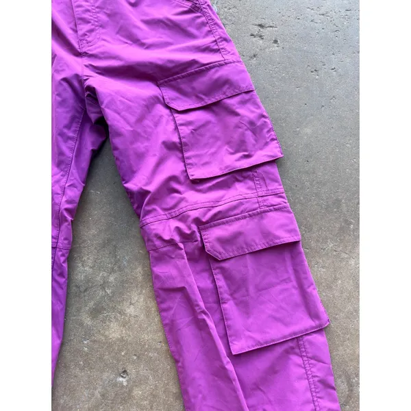 Love Tree Magenta Purple Cargo Pants High Waisted Multi Pocket Utility Womens S - Image 4