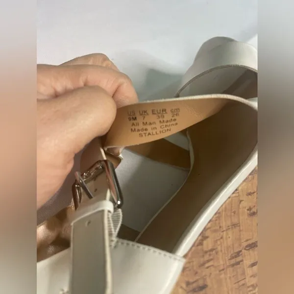 Franco sarto wedge sandals white size‎ 9 - Image 8
