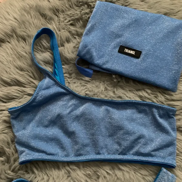 Women’s Small+ Small Melrose Marina Sparkle One Shoulder Cheeky Bikini - Image 2