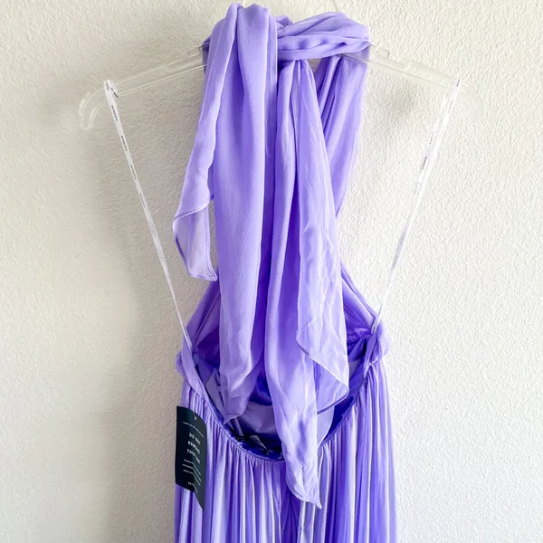 Retrofete Ina Silk Chiffon Maxi Dress Wisteria NWT Medium Wedding Guest Gala - Image 12