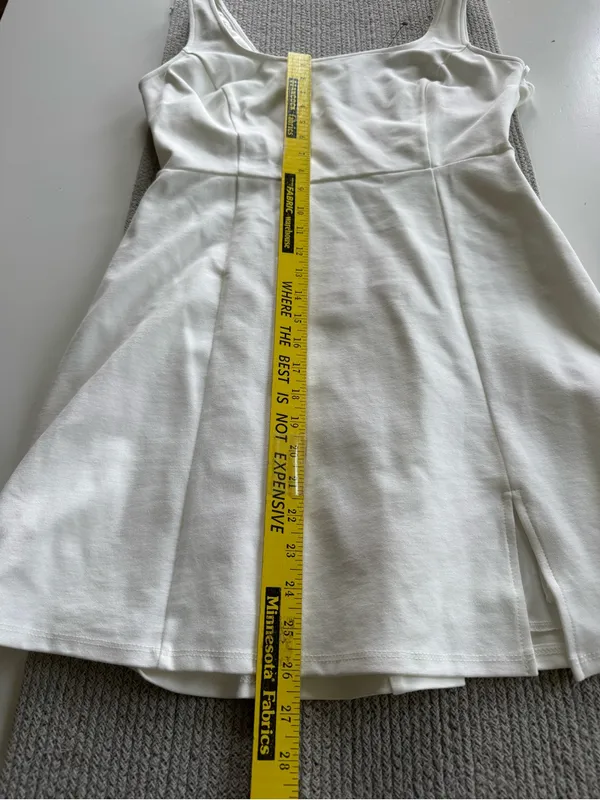 Lulu's White Square Neck Mini Dress Size Large NWT - Image 7
