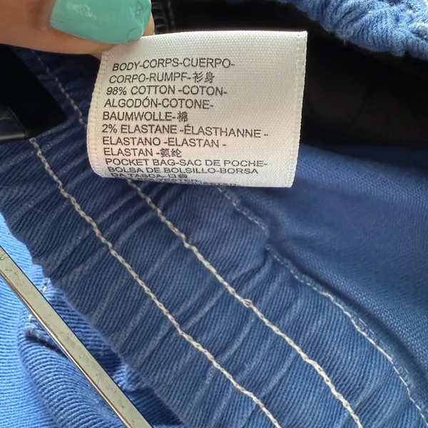 Urban Outfitters‎ sz S Blue Cargo Pants Drawstring Waist Skater Y2K - Image 4
