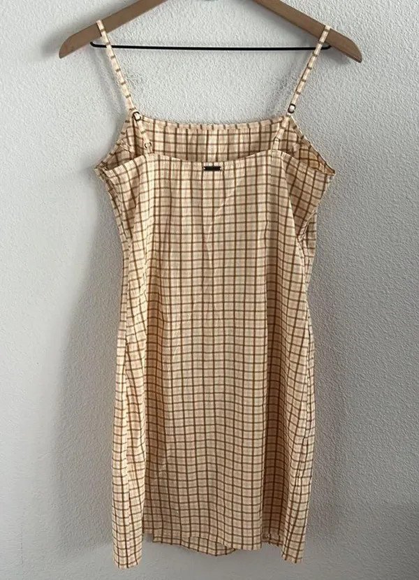 Billabong Women's Cruising Dress Y2K 90s Clueless Check Large - Image 2