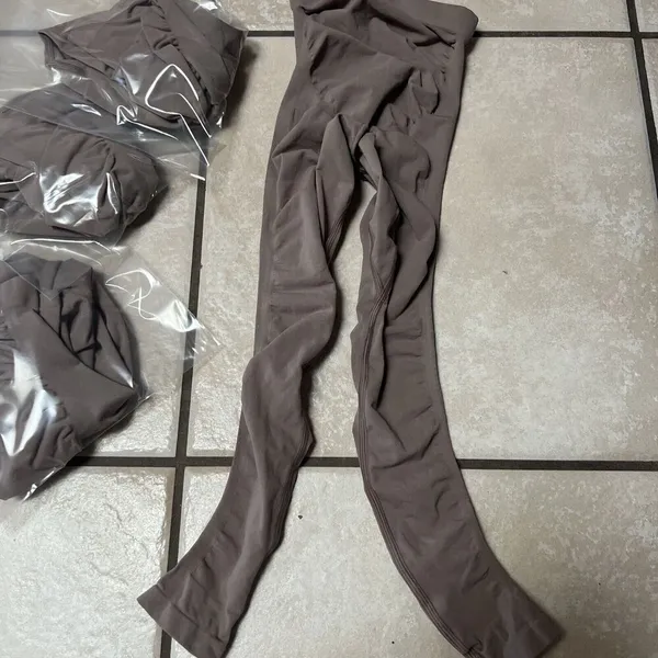 New‎ Skims Seamless Sculpt Maternity Leggings UMBER Size XXS/XS Shapewear - Image 5