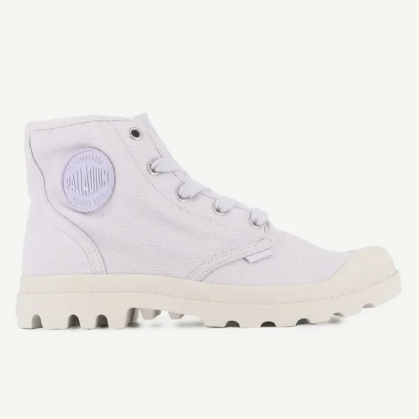 PALLADIUM PAMPA HI high top Canvas lace up boots/sneakers , size 8.5 Star White - Image 3