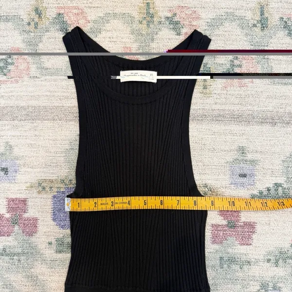 Abercrombie & Fitch Womens Ribbed Knit Sweater‎ Mini Dress XS Preppy Academia - Image 4