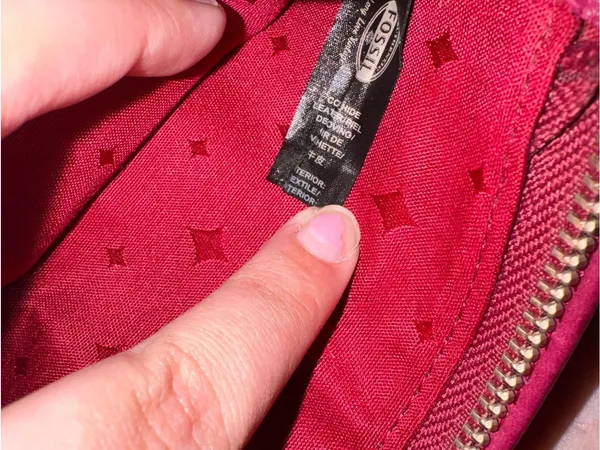 Fossil Pinkish Red Leather Wallet - Women's - Image 7