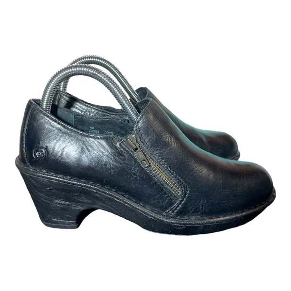 Born leather wedge Heels women's shoes Size 8M - Image 3