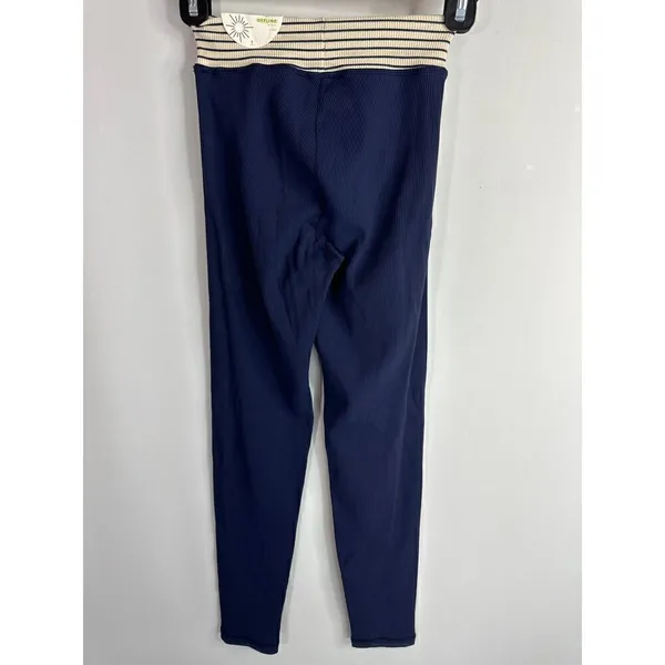 Offline By Aerie 7/8 Hi Rise Navy Blue‎ Ribbed Legging SMALL NWT - Image 5