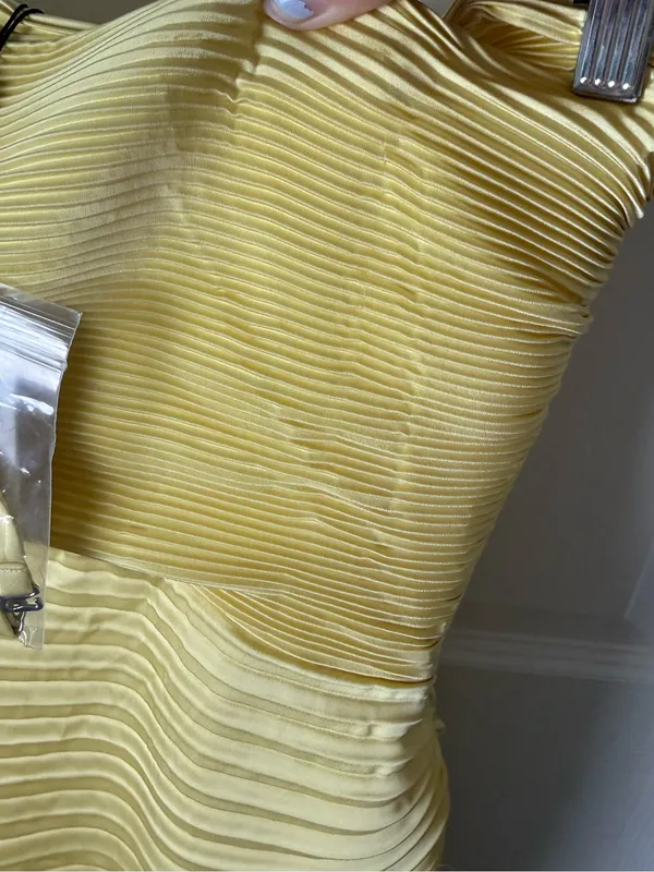 Dress The Population Kinley Dress in Butter Yellow S - Image 5