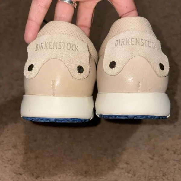 Birkenstock Cincinnati Leather Suede Lace Up Tie Sneaker Taupe 38 / 7 - 7.5 - Image 7