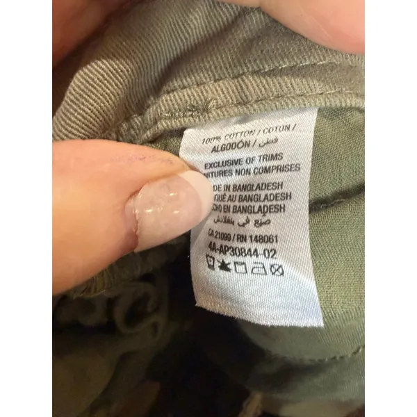 Women's Ardene Olive Green Cargo Joggers S - Image 6