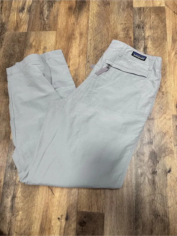 Patagonia Light Gray Women’s Cargo Pants 100%Nylon 100% Polyamide Size 8 - Image 6
