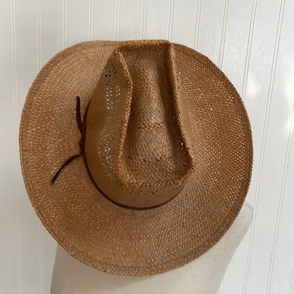 AMERICAN HAT CO. Houston Genuine Hemp Rope Hat Western Cowboy Size 7 1/8 - Image 9