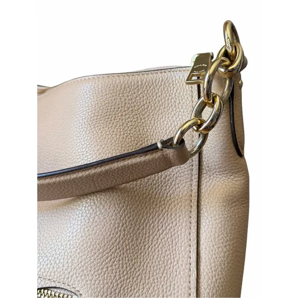 Coach Chelsea Hobo 32 Beechwood Pebbled Leather Shoulder Crossbody Bag - Image 12