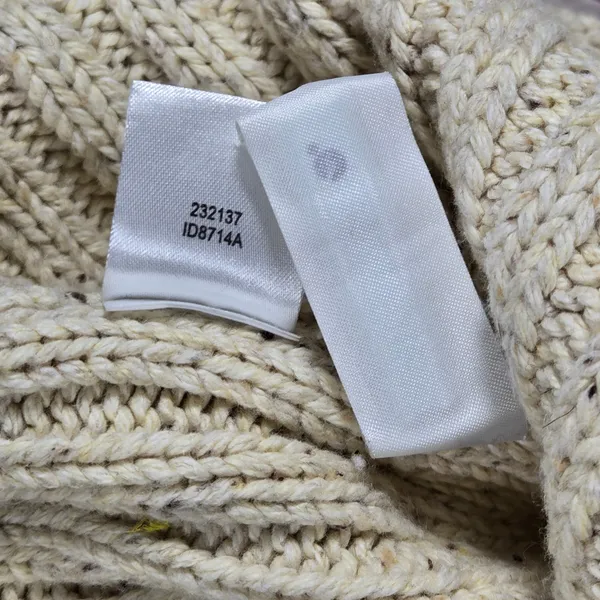 Ann Taylor LOFT Cream Cable Knit Long Sleeveless Cardigan‎ Vest Belted Medium - Image 6