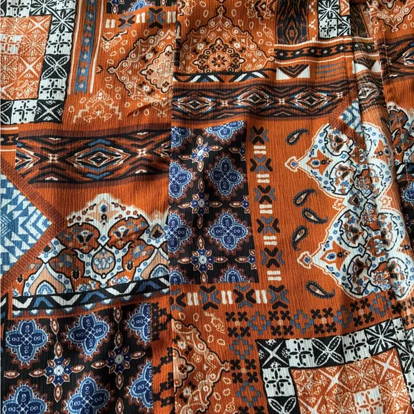 🆕Blu Pepper Patchwork Criss Cross Back Maxi Sundress S🆕 - Image 13