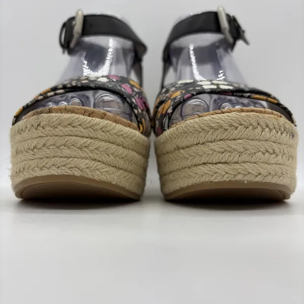 Sam Edelman Womens 10 Sandals‎ Destin Wedge Espadrille Floral Platform Shoes - Image 9