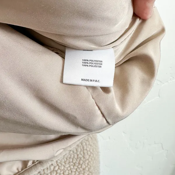 Brandy Melville |‎ John Galt Willow Full-Zip Sherpa Teddy Jacket in Tan - Image 5